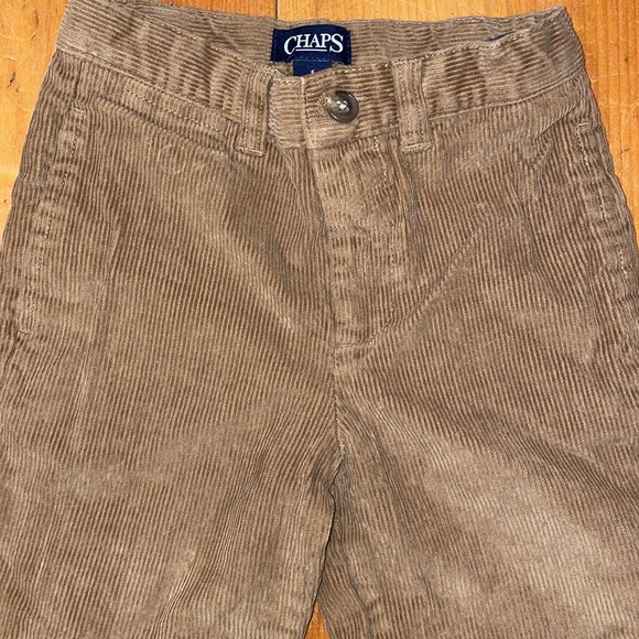 Chaps Pants Long Corduroy Tan Brown Holiday Pants Adjustable waistband Boys 6 - Picture 4 of 12